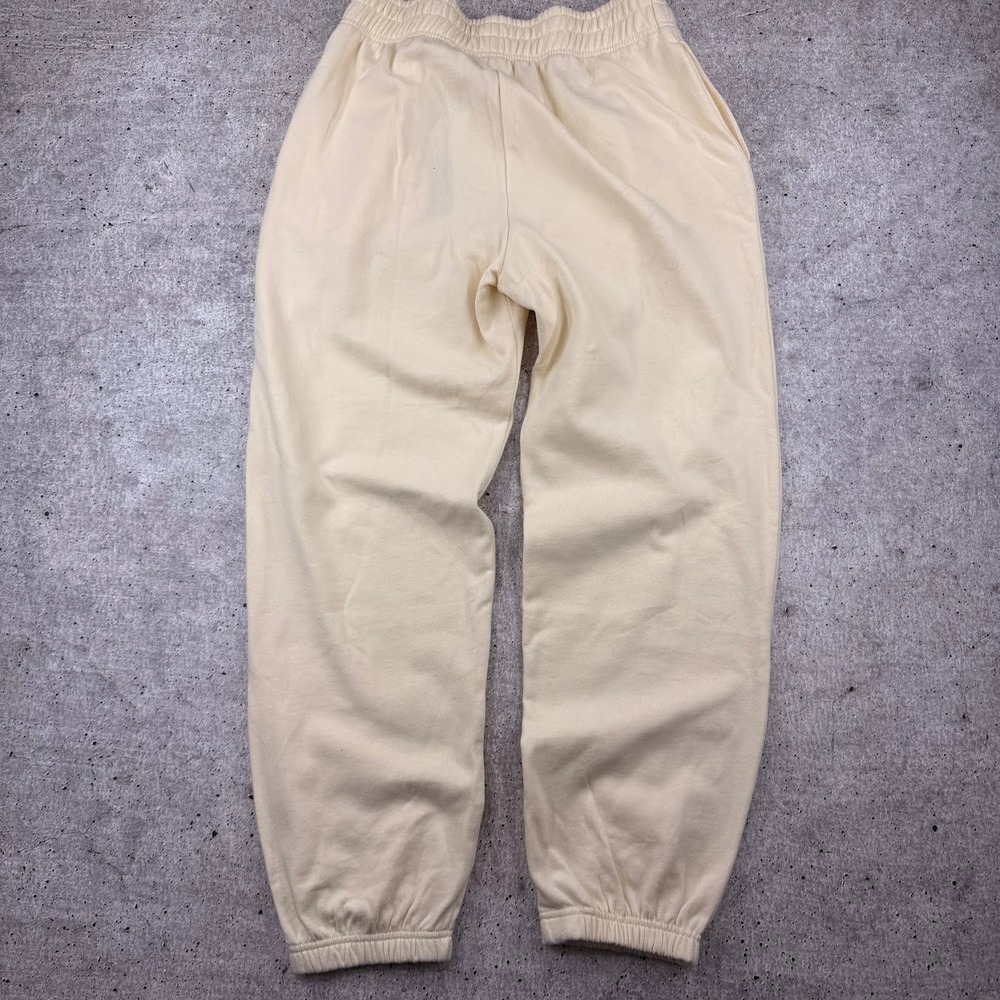 YoungLA W202 Script Joggers Light Yellow Gym Workout Sweatpants Womens XL New - Picture 4 of 8